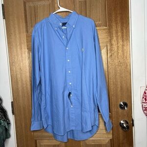Polo by Ralph Lauren Men's Blue Shirt button down size L t